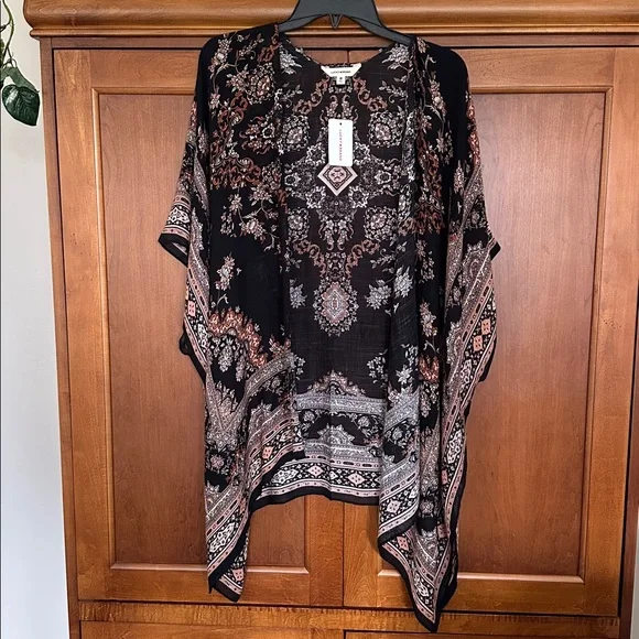 Lucky Brand Printed Easy Kimono - One Size - Picture 3 of 5